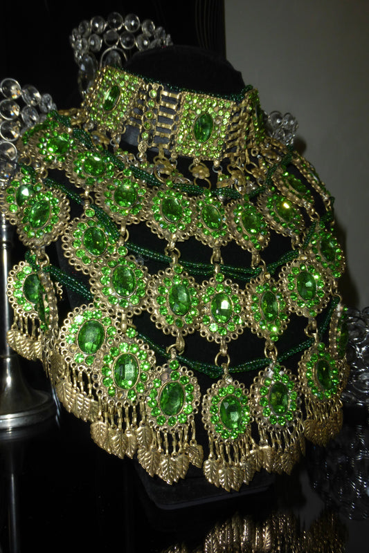 Vintage Afghan Jewelry Set - Henna