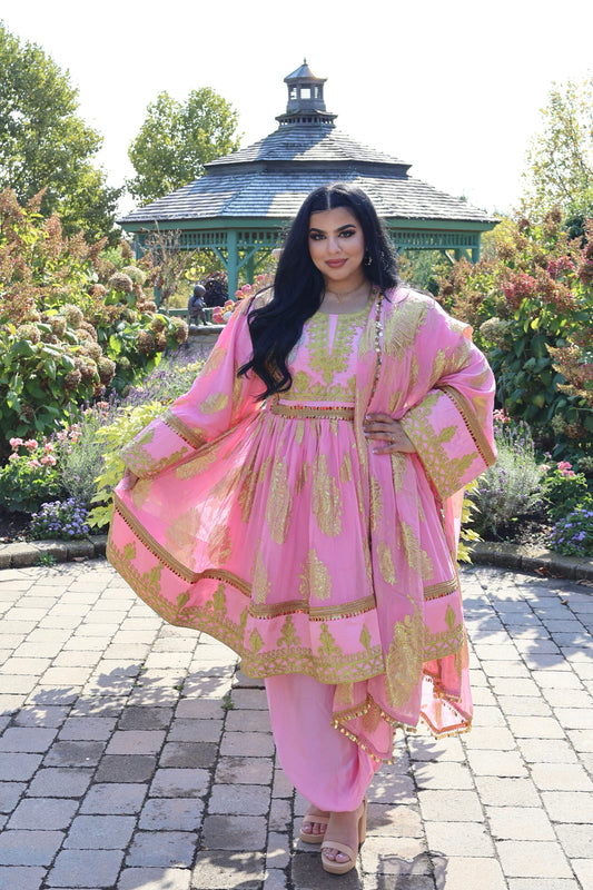 Afghan Dress - Zarhin (Pink)