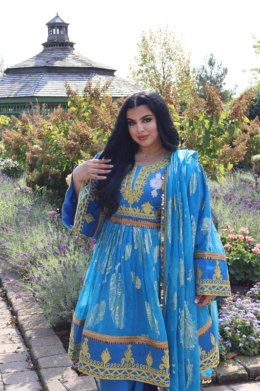 Afghan Dress - Zarhin (Blue)