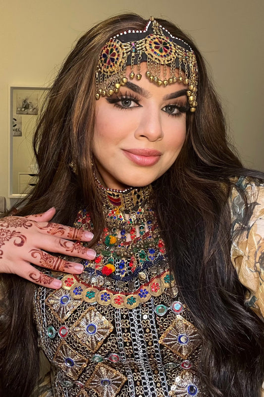 Vintage Gold Afghan Jewelry Set - Stori