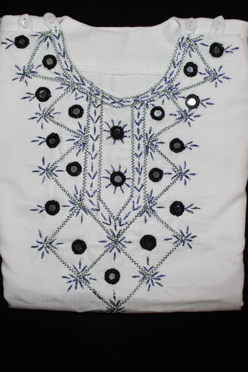 Boys Afghan Clothes - White Ghara