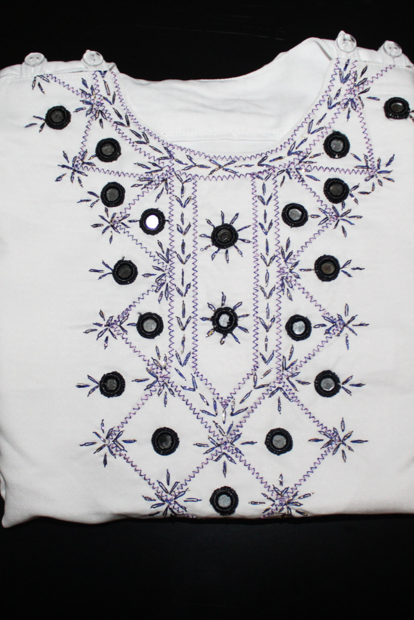 Boys Afghan Clothes - White Ghara