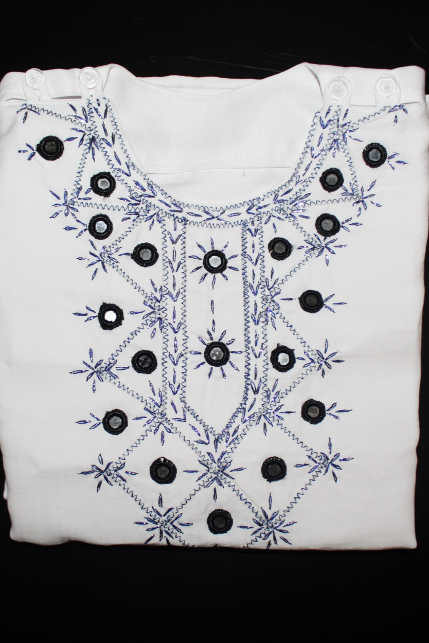 Boys Afghan Clothes - White Ghara