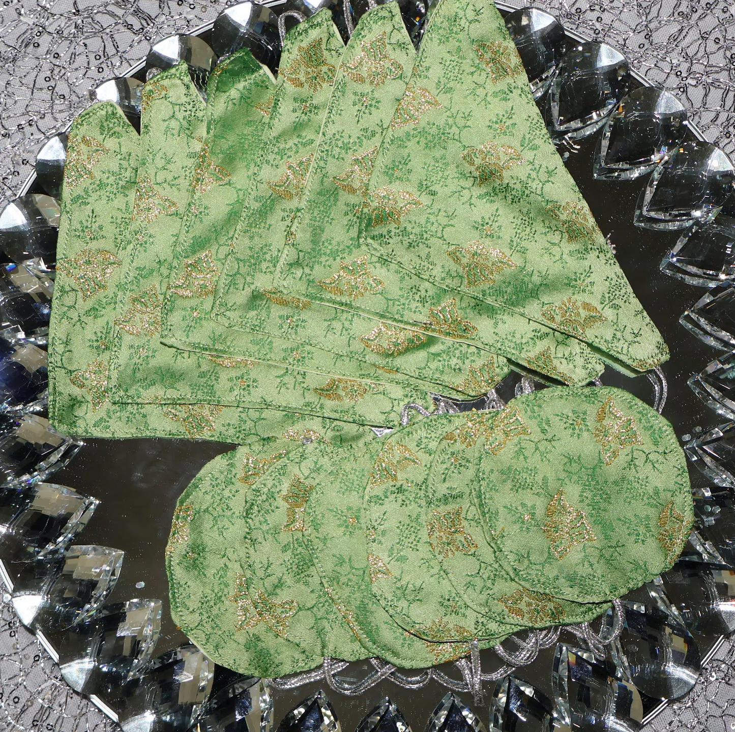 Handmade Afghan Henna Wraps (Green)
