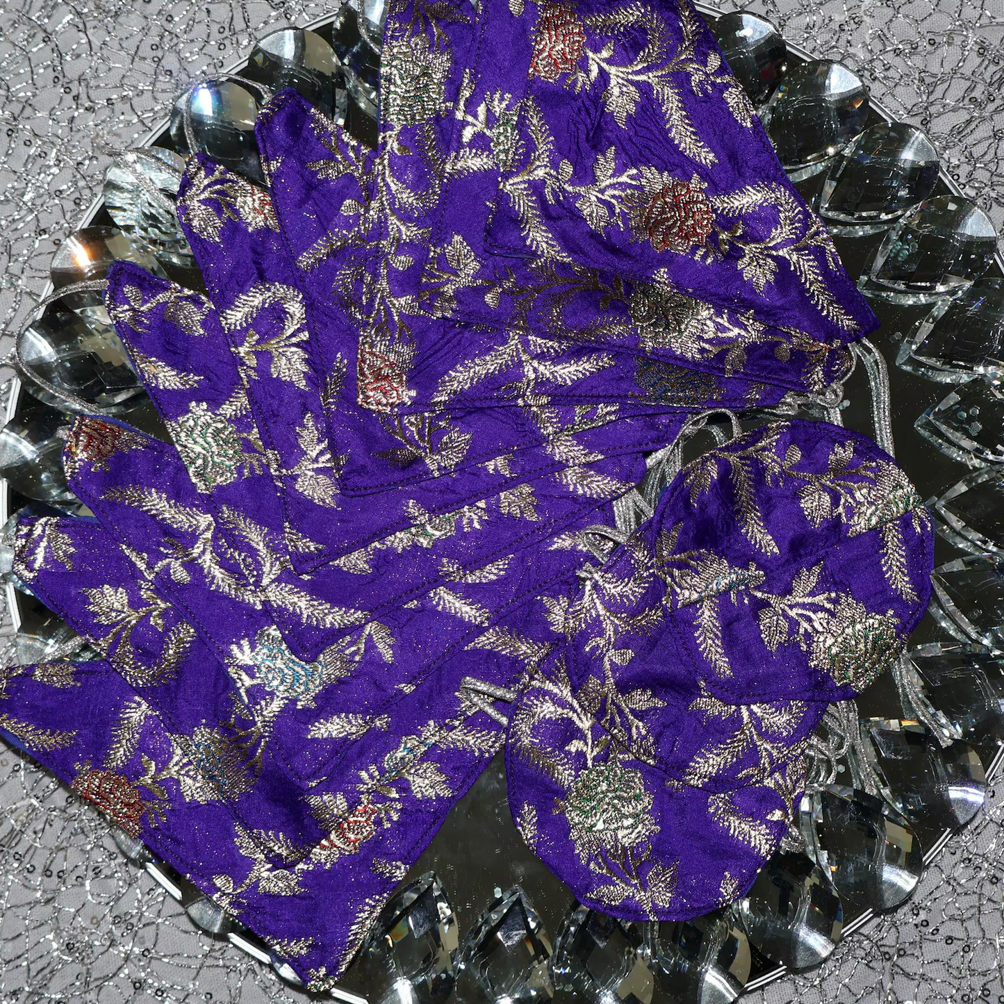Handmade Afghan Henna Wraps (Purple)