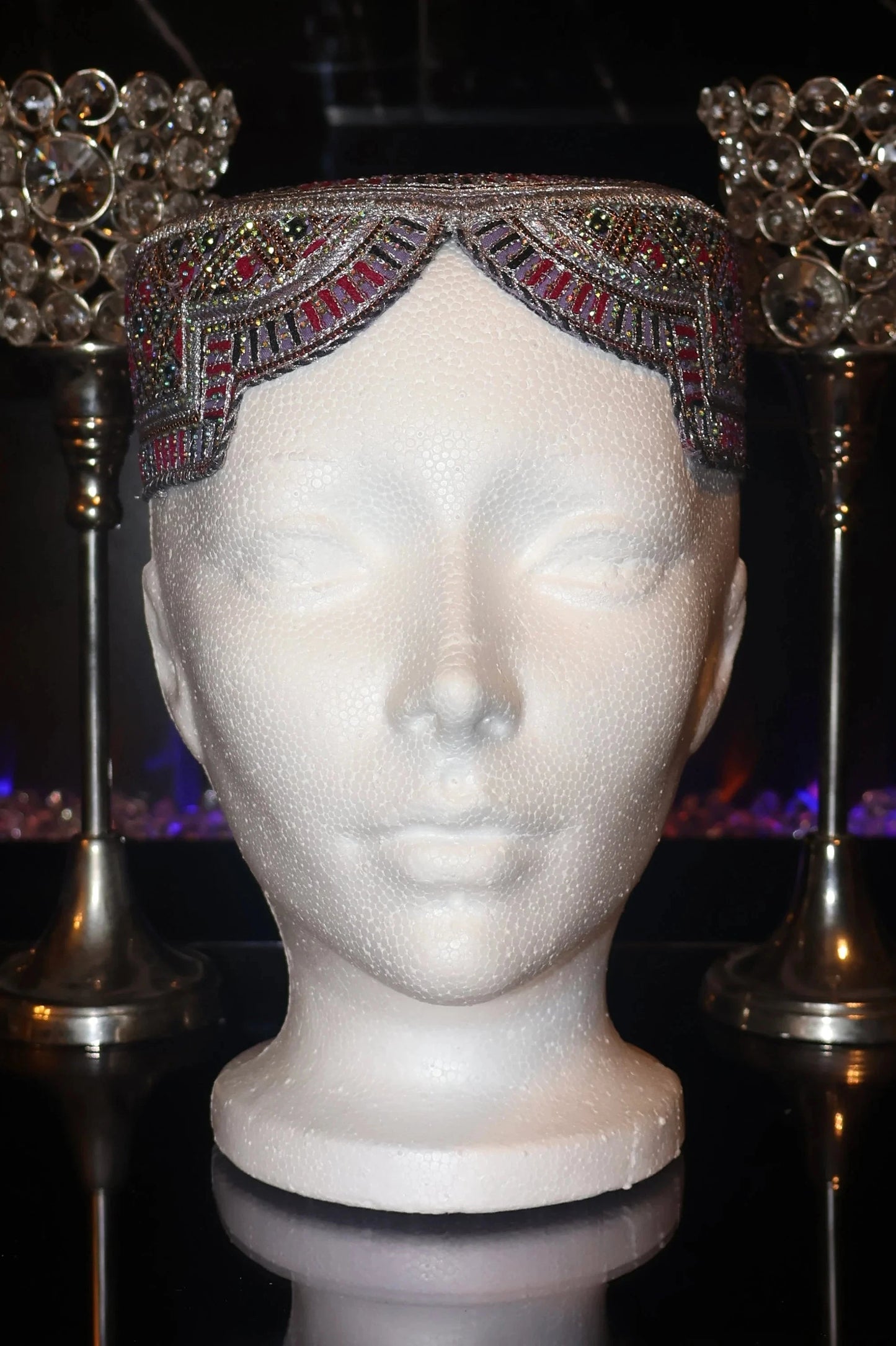 Afghan Kandahari Hand Stitched Hat - Suleiman
