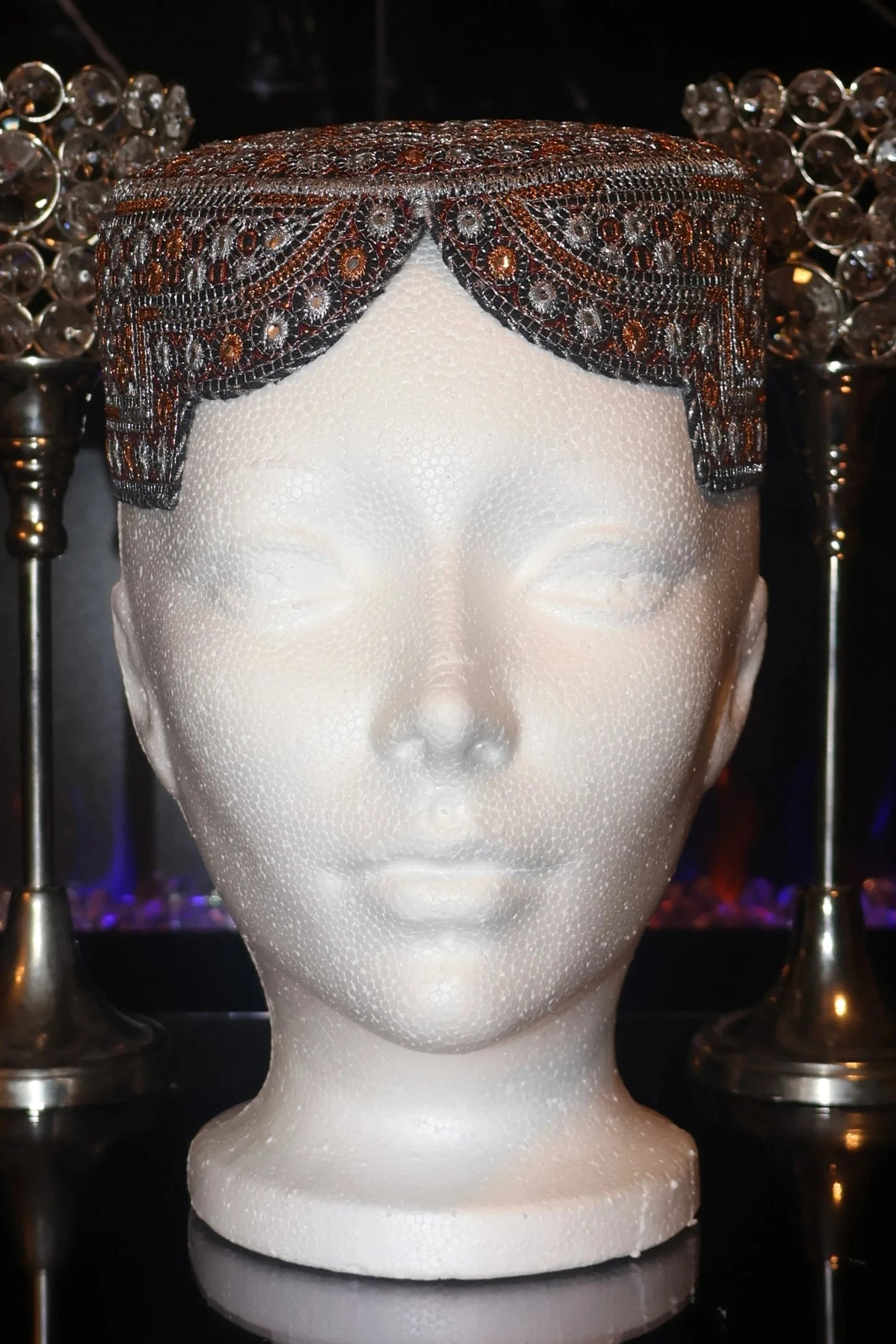 Afghan Kandahari Hand Stitched Hat - Nasrat