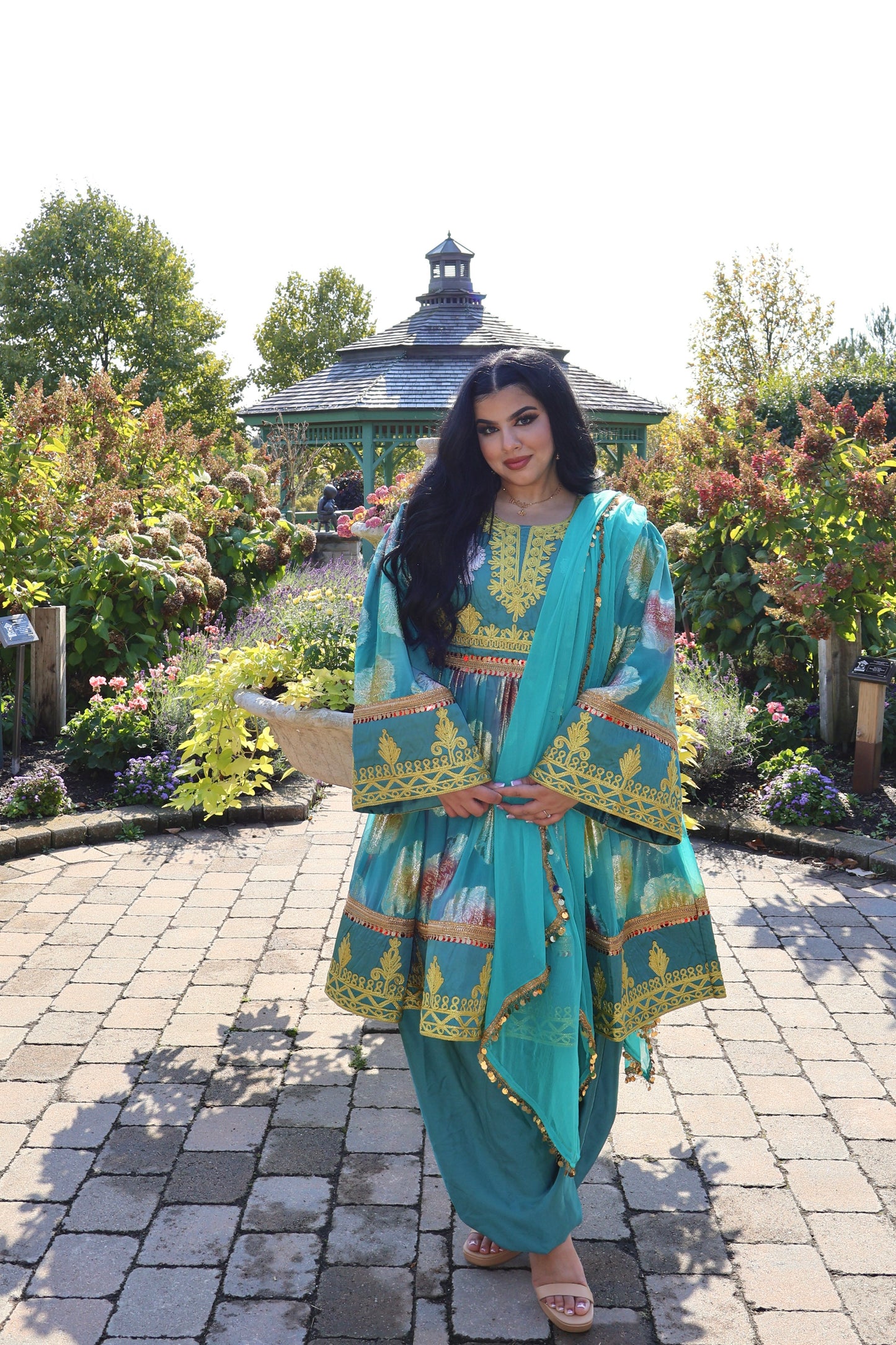 Afghan Dress - Zarhin (Teal)