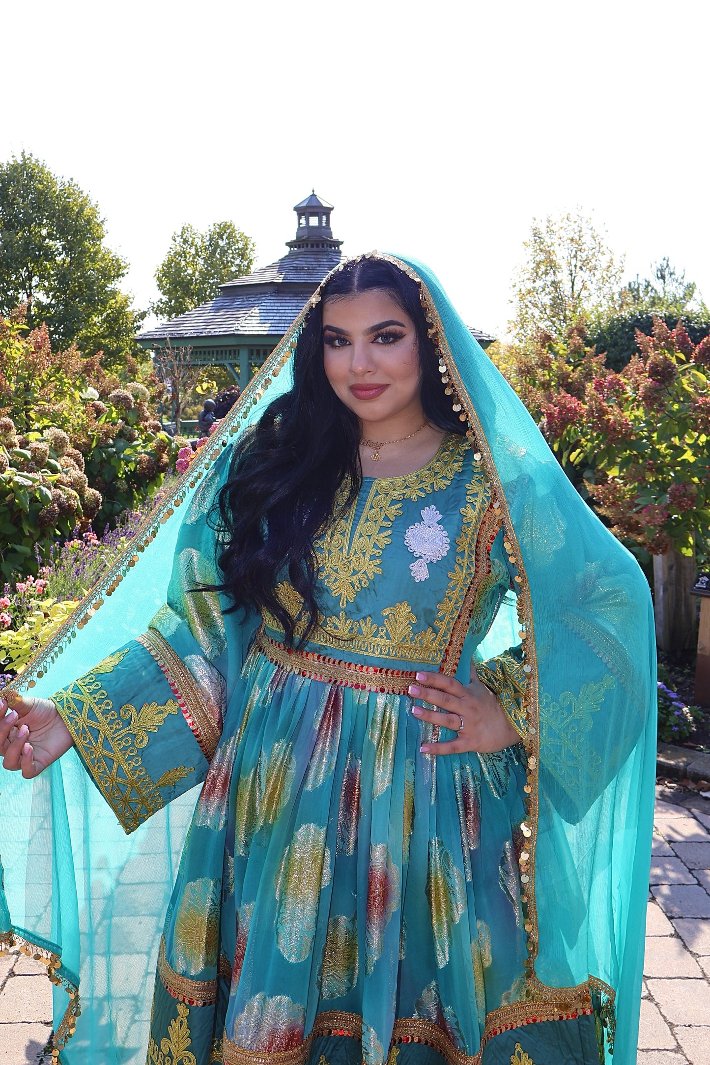 Afghan Dress - Zarhin (Teal)