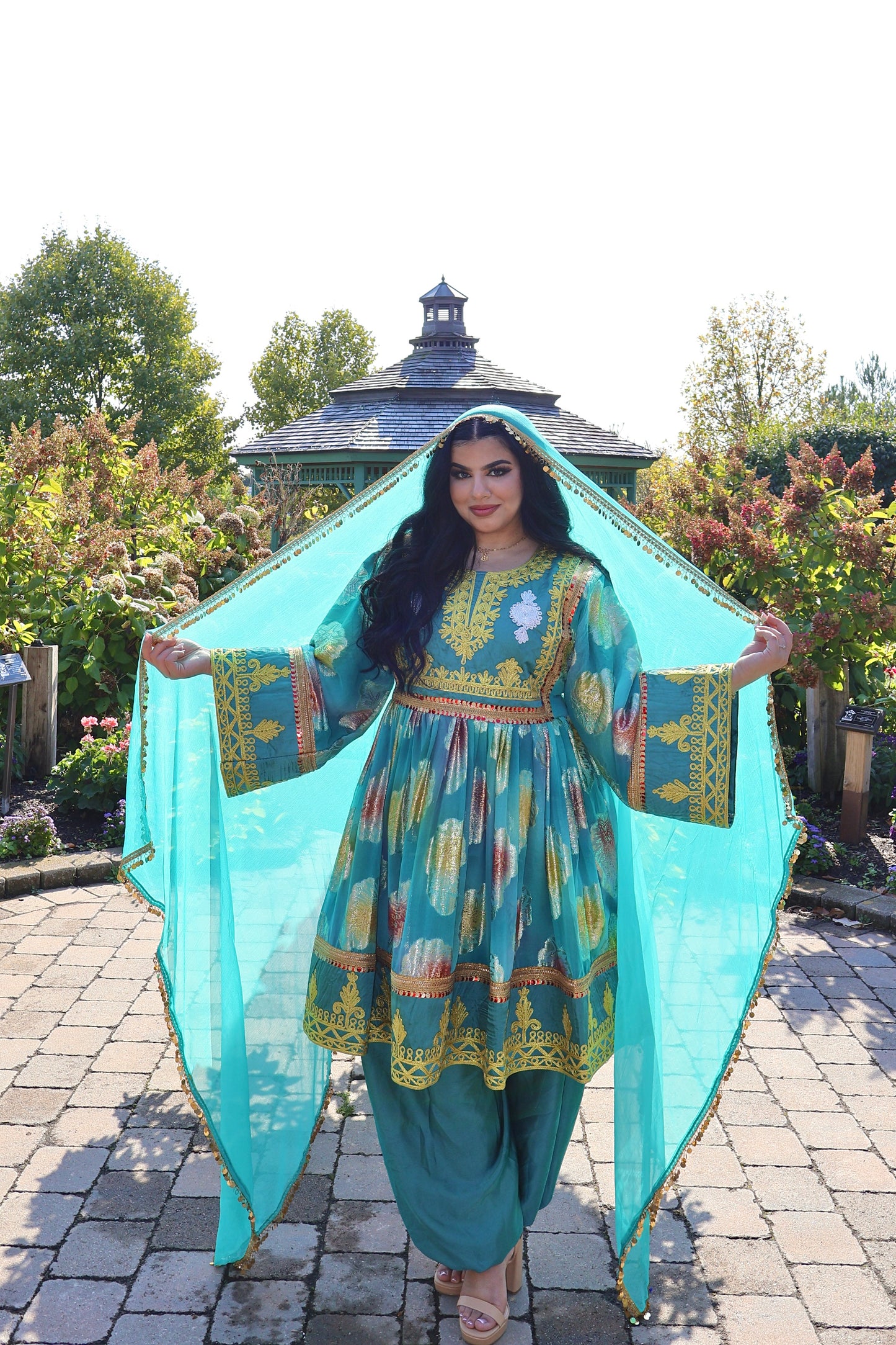 Afghan Dress - Zarhin (Teal)