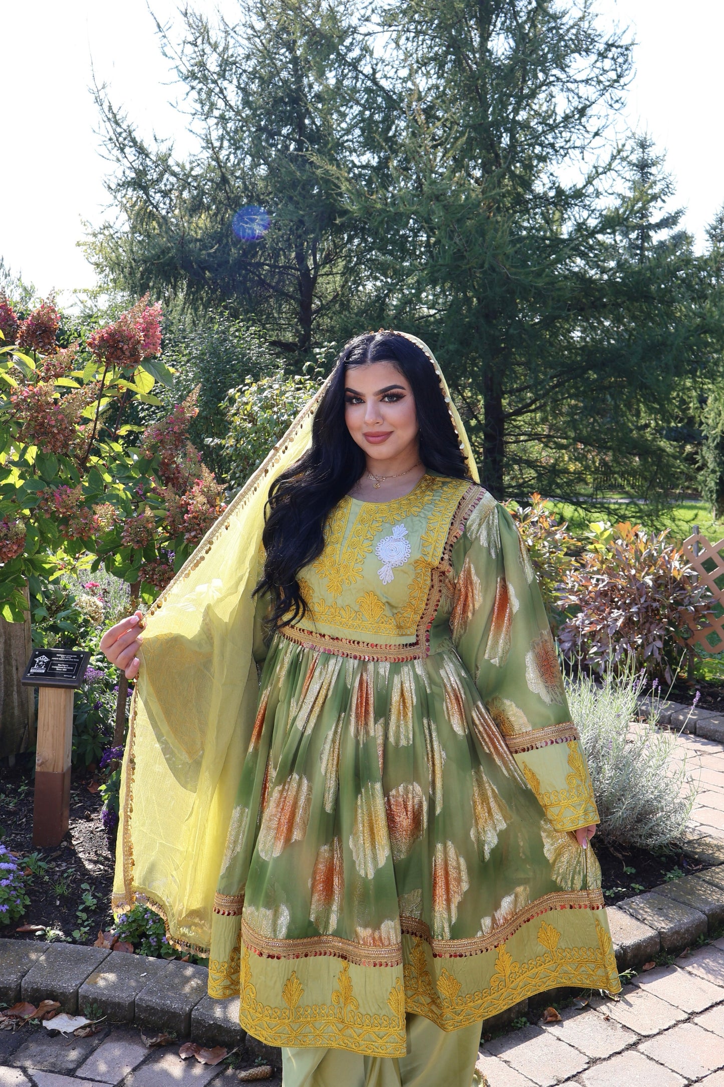 Afghan Dress - Zarhin (Light Green)