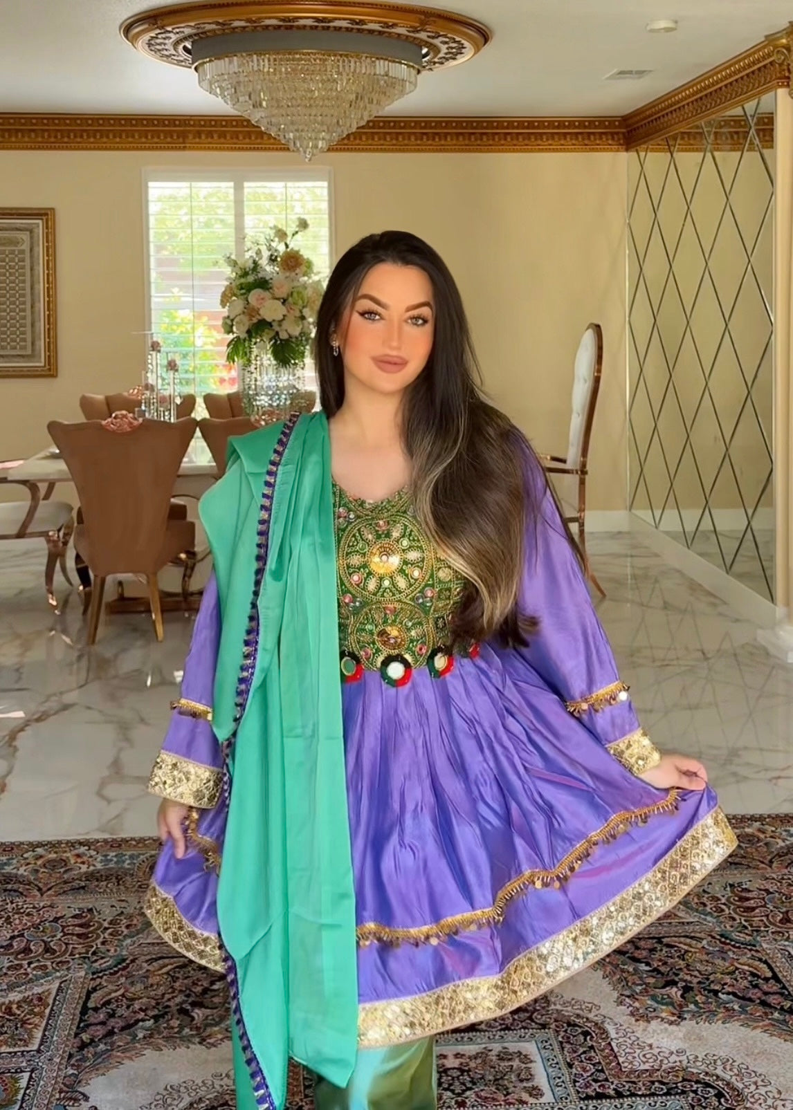 Afghan Dress - Crystal