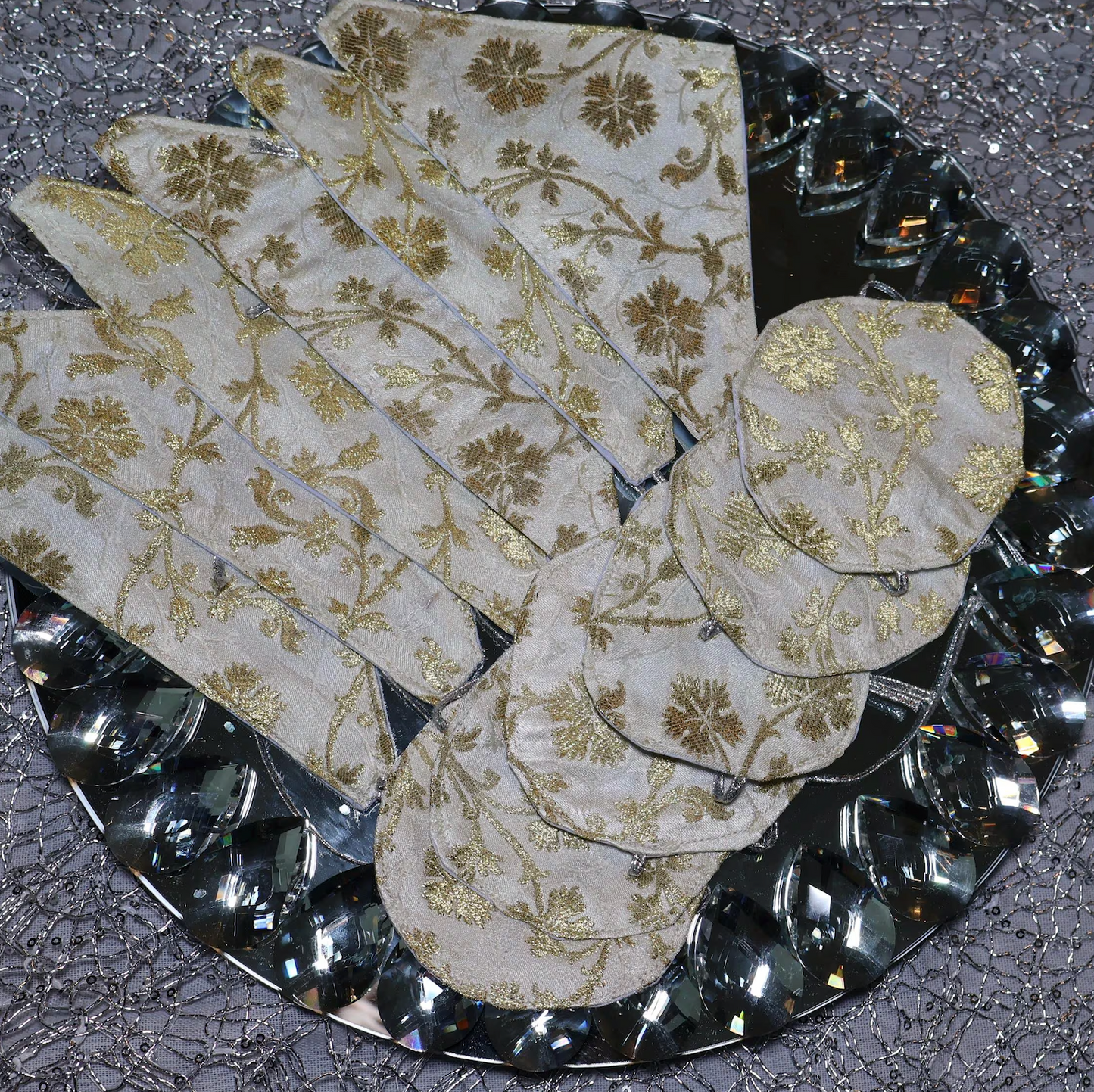 Handmade Afghan Henna Wraps (White)