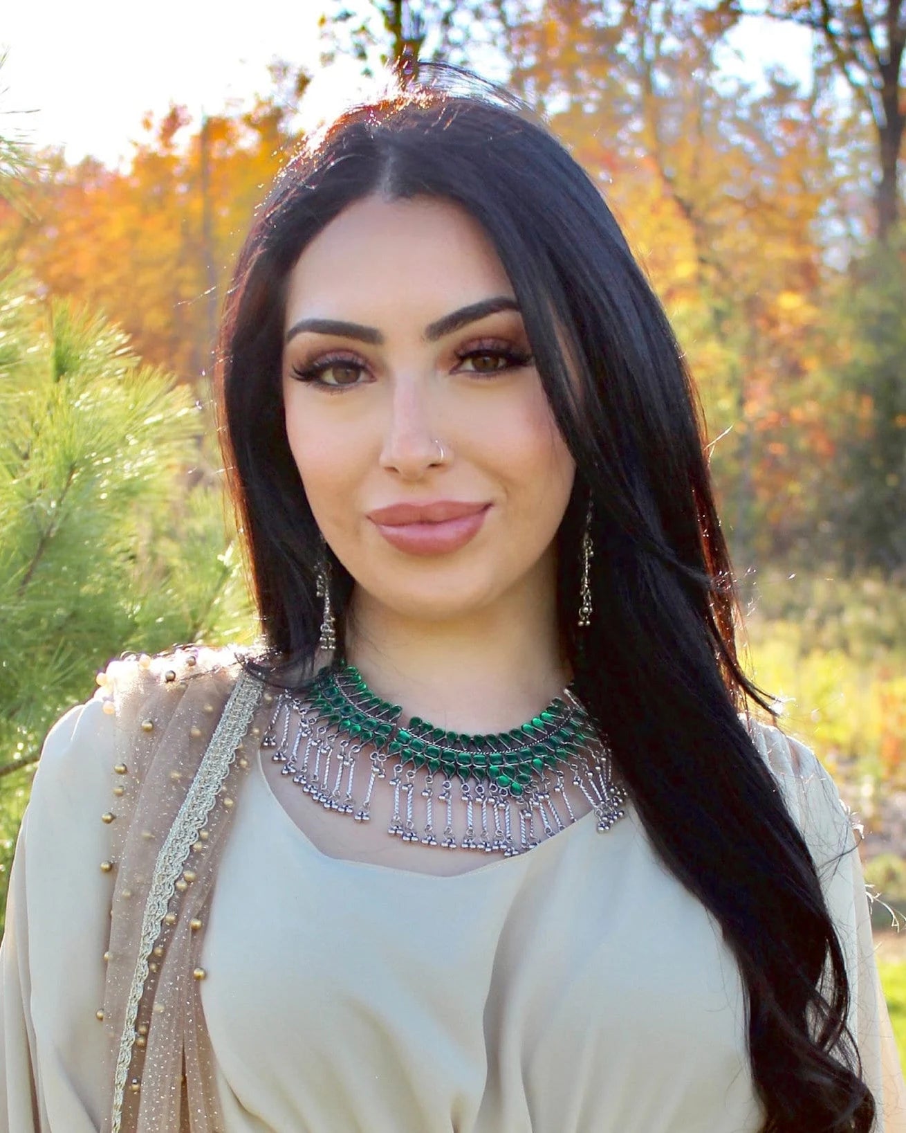 Afghan Coloured Gem Vintage Jewelry Set