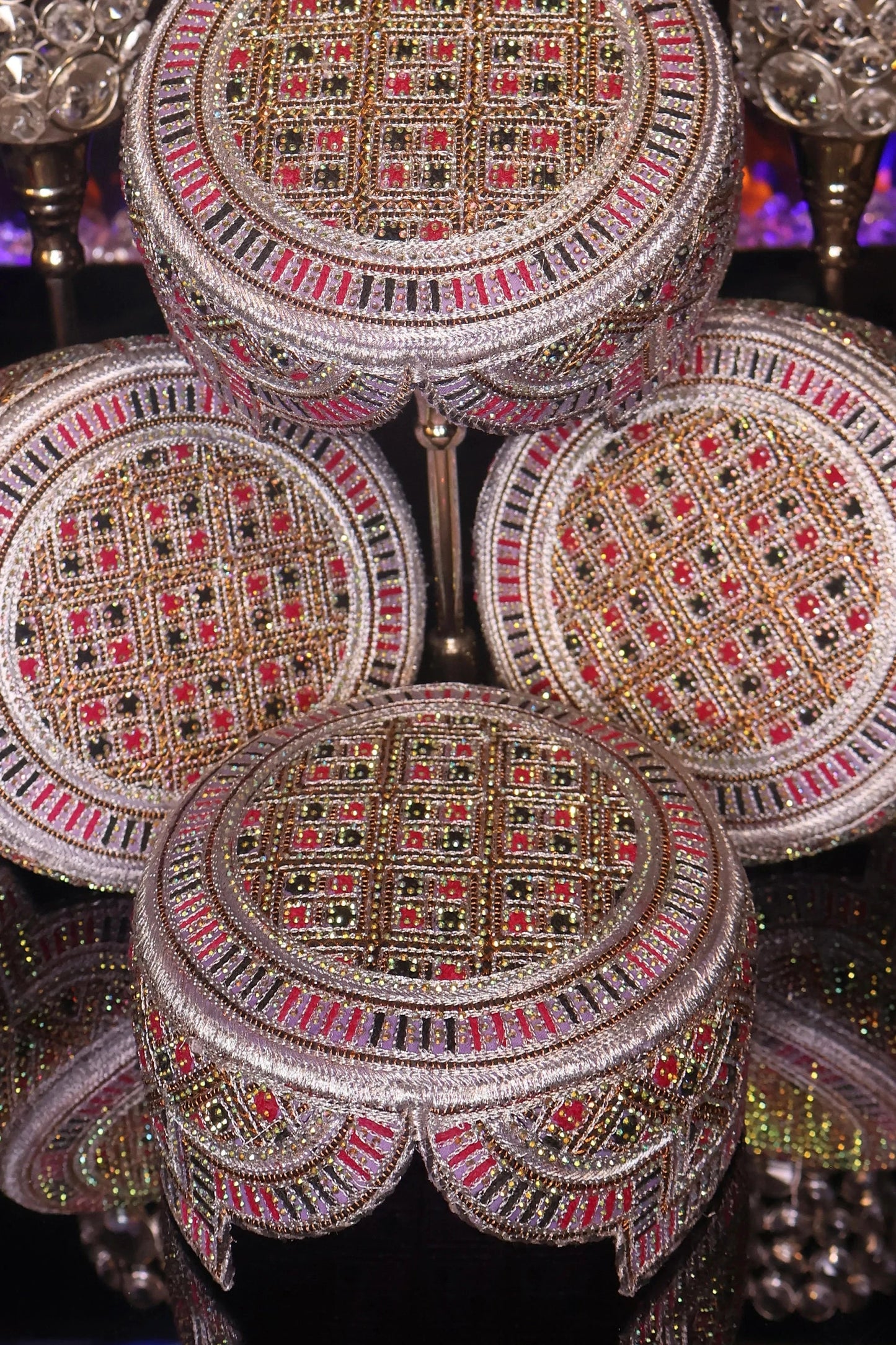 Afghan Kandahari Hand Stitched Hat - Suleiman