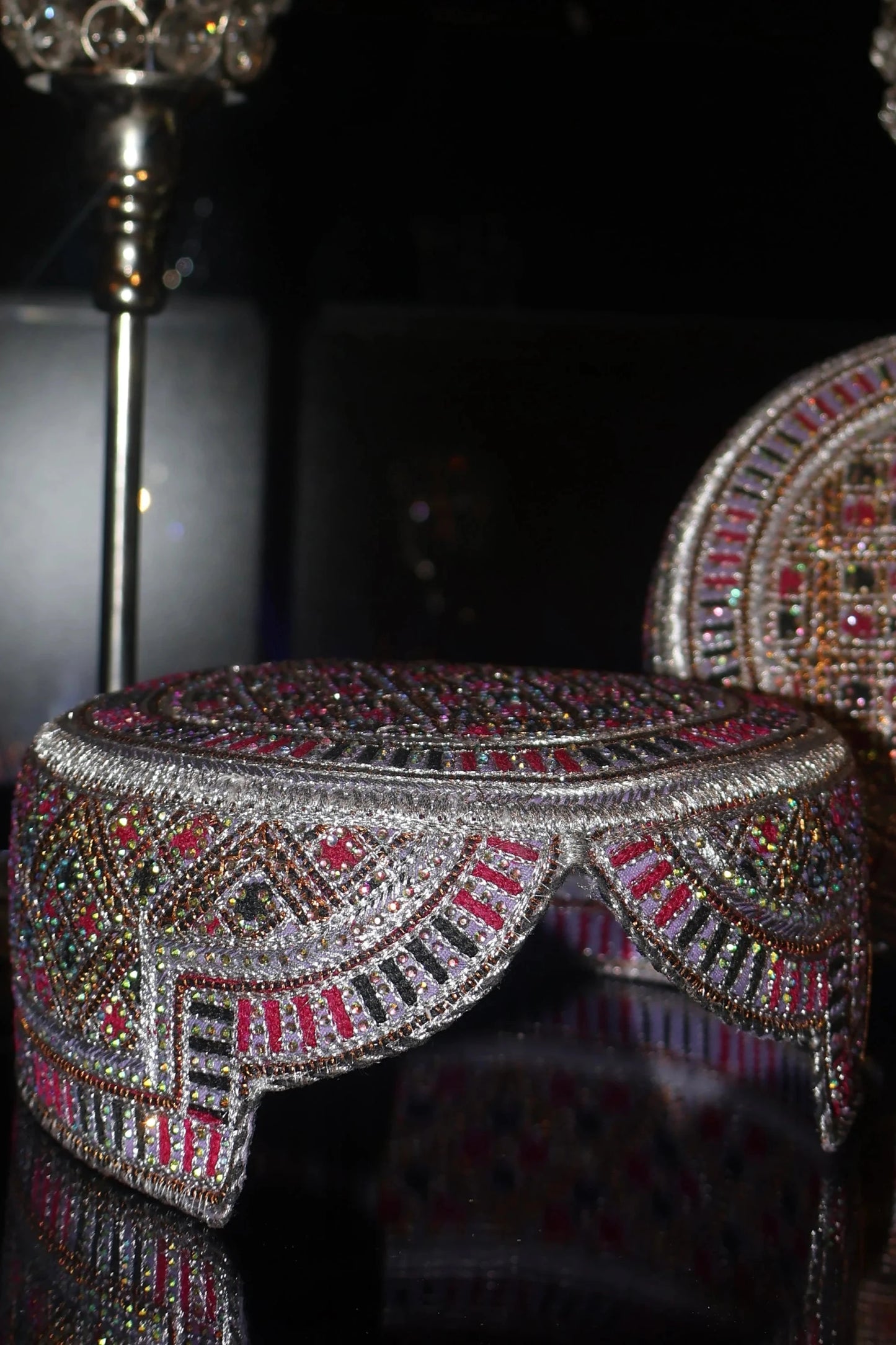 Afghan Kandahari Hand Stitched Hat - Suleiman