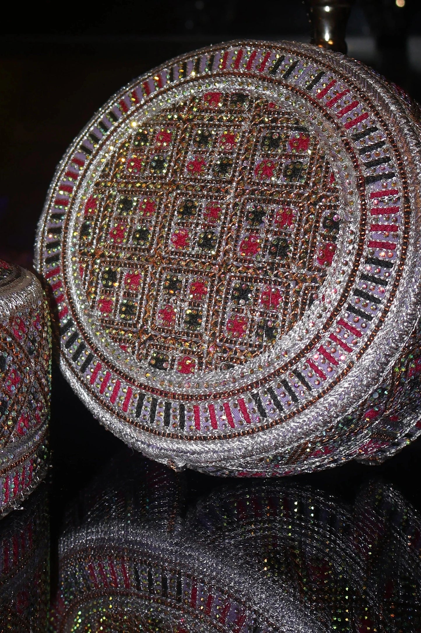 Afghan Kandahari Hand Stitched Hat - Suleiman